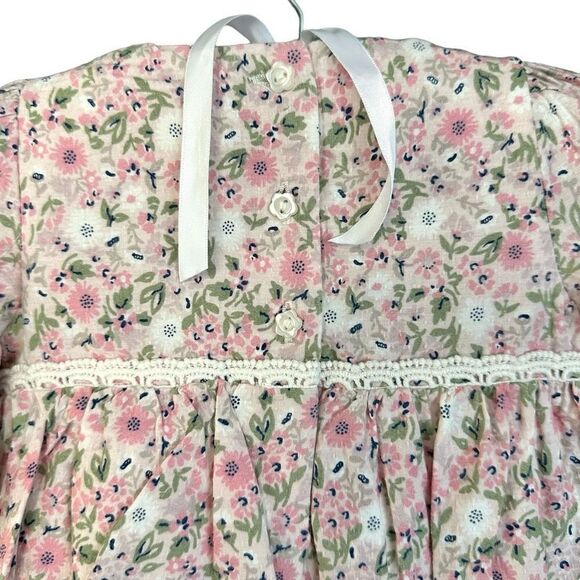 NWT Tommy Bahama Kids Floral Crochet Long Sleeve Bubble Romper Matching Ruffle B - Picture 5 of 8
